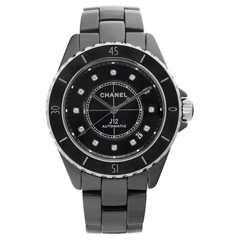 chanel j12 noire diamant|Chanel j12 bezel.